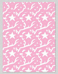 Pink Starburst Whimsical Swirl Rug