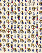 Gold Trophy Blue Ribbon Laurel Wreath Trophies Rug