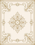Gold Vintage Filigree Medallion Rug