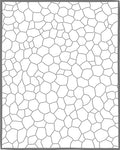 Organic Cell Structure White Line Art Rug