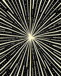 Radiant Lightburst Sunburst Rays Rug