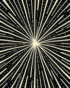 Radiant Lightburst Sunburst Rays Rug