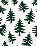 Deep Green Evergreen Forest Scatter Rug