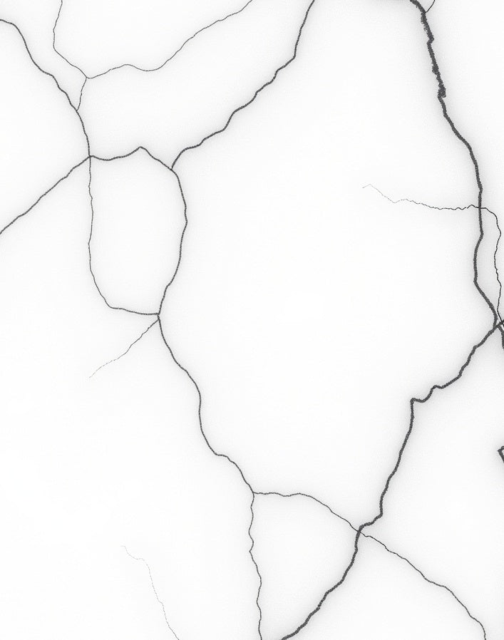 White Marble Vein Abstract Rug