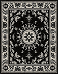 Ornate Radial Floral Inlay Rug