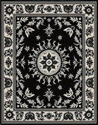 Ornate Radial Floral Inlay Rug