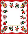 Jolly Snowmen Christmas Tree Border Rug
