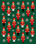 Red Green Nutcracker Snowflakes Christmas Rug