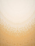Golden Beige Floral Mandala Rug