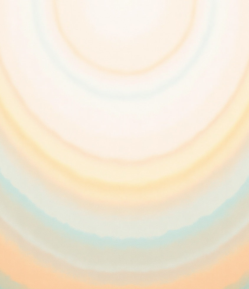 Soft Sunrise Concentric Arc Rug