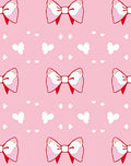 Pink Polka Dot Bows Butterflies Hearts Rug