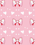 Pink Polka Dot Bows Butterflies Hearts Rug