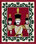 Red White Green Soldier Garland Rug