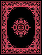 Crimson Ornamental Classic Medallion Rug