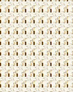 Cream Beige Geometric Block Arrangement Rug