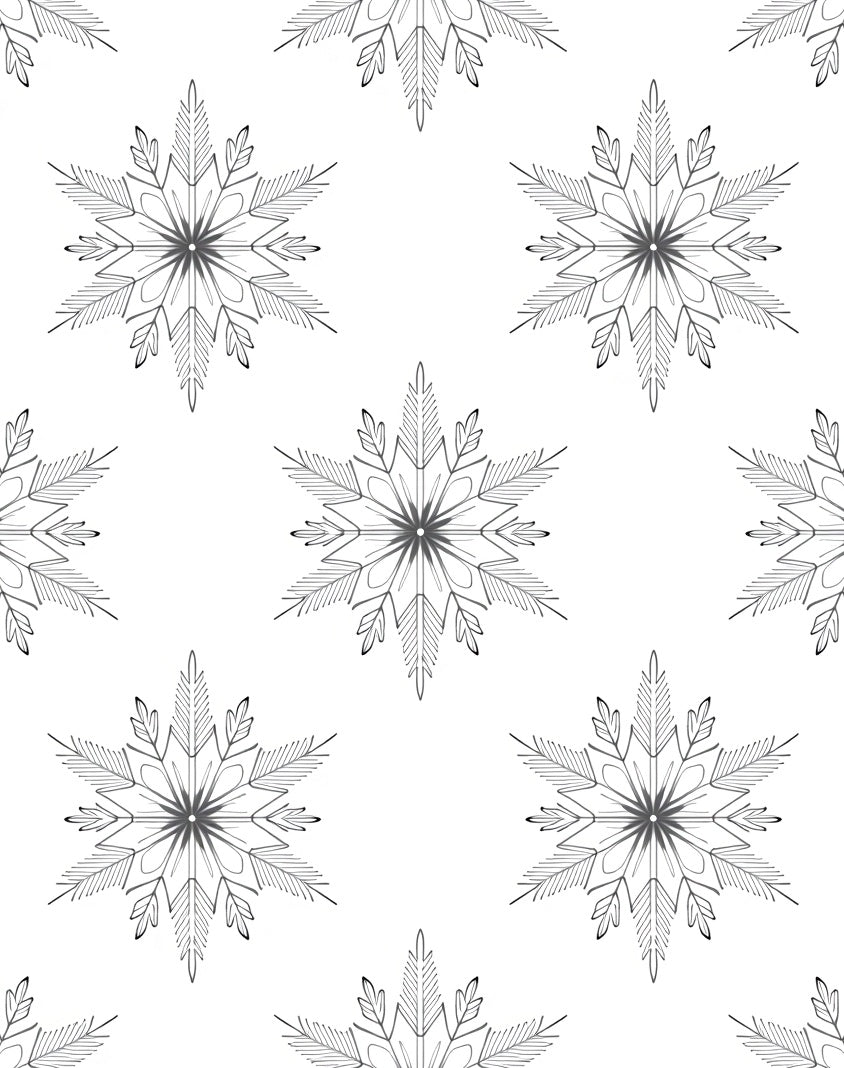 Winter Snowflake Lace Repeat Rug