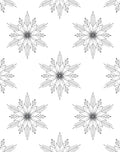 Winter Snowflake Lace Repeat Rug