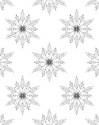 Winter Snowflake Lace Repeat Rug
