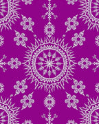 Violet Mandala Snowflake Starburst Rug