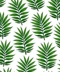 Emerald Green Frond Botanical Repeat Rug