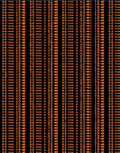 Orange Geometric Diamond Grid Rug
