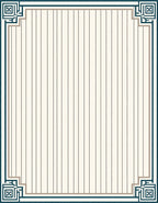 Classic Cream Vertical Stripe Border Rug