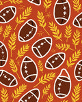 Autumn Football Leaves Rug