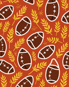 Autumn Football Leaves Rug