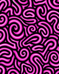 Vibrant Pink Swirl Graffiti Rug