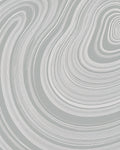 Soft Gray Swirling Lines Rug