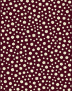 Burgundy Floral Scatter Rug