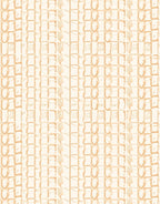 Pale Peach Architectural Grid Rug