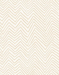 Sandy Beige Hand Drawn Chevron Rug