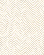 Sandy Beige Hand Drawn Chevron Rug