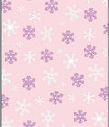Pastel Snowflakes White Purple Scatter Rug