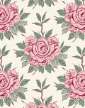 Vintage Pink Rose Floral Bouquet Rug