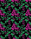 Vibrant Pink Berry Foliage Rug