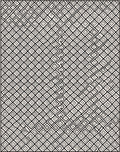 Geometric Diamond Maze Black Cream Rug