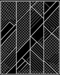 Black White Geometric Labyrinth Rug