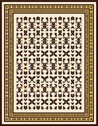 Cream Geometric Ivory Earth Tone Rug