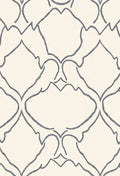 Cream and Gray Trellis Overlay Rug