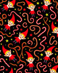 Jolly Elf Candy Cane Star Celebration Rug