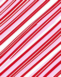 Classic Red Pink Striped Ribbon Rug