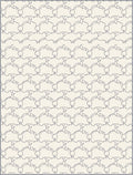 Cream And Navy Abstract Organic Shapes Rug