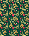 Ornate Gold Leaf Berry Garland Rug