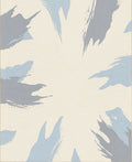 Soft Blue Gray Brushstrokes Abstract Rug