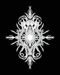 Monochromatic Dark Fantasy Crest Rug