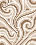 Earthy Swirl Cream Brown Rug