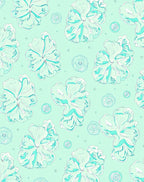 Mint Green Floral Swirl Delight Rug