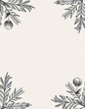 Elegant Pine Needle Ornament Arrangement Rug